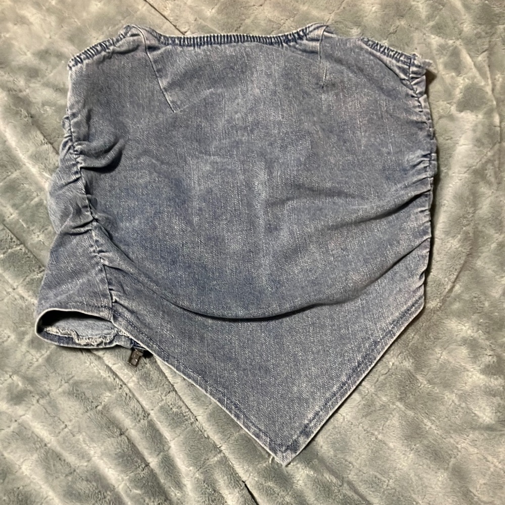 Tube top shirt blue - Picture 1 of 6